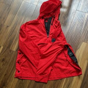 Red Hooded Women's Jacket